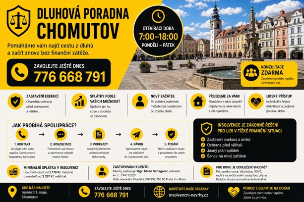 Dluhová poradna Chomutov s insolvencí