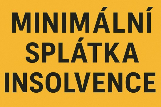 Minimální splátka insolvence a